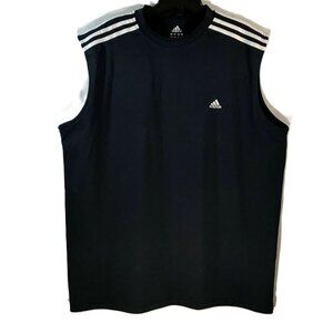 Adidas Men’s Sleeveless Training Top Navy Blue 2XL